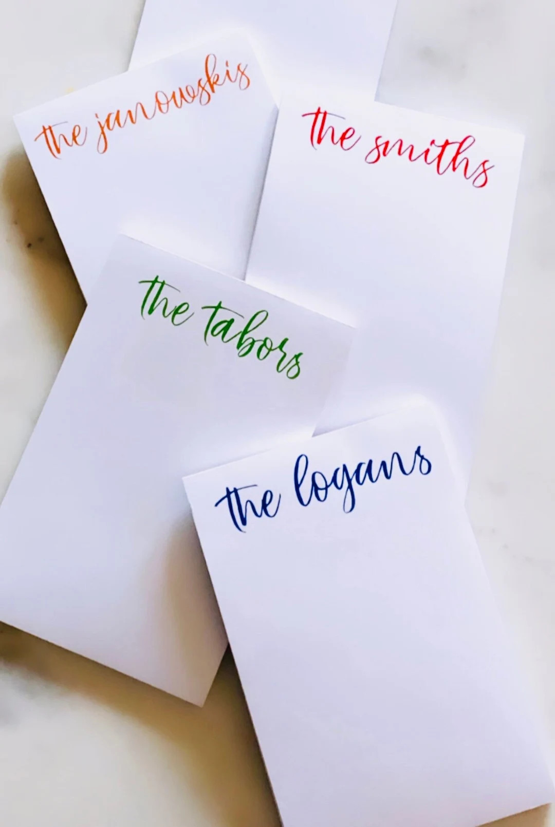 Personalized Notepads - SIMPLE NAME - Set of 2 - Monogrammed Notepads - Etsy | Etsy (US)