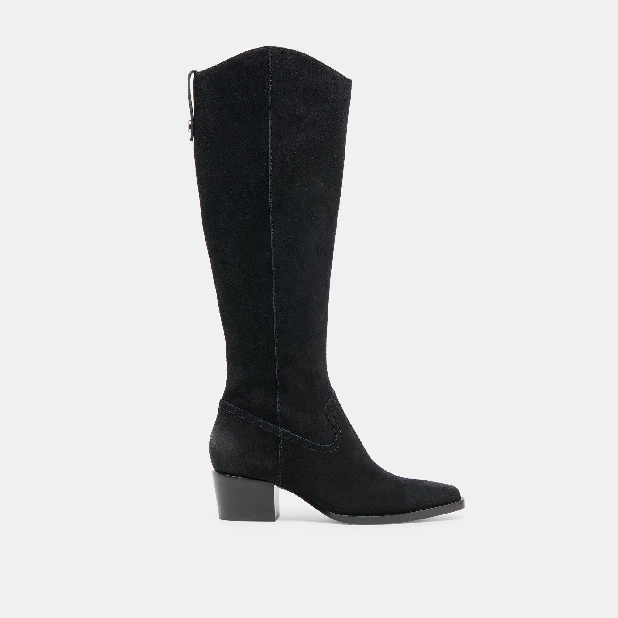 Virona H2O Waterproof Onyx Suede Wide Calf Boots | Dolce Vita | DolceVita.com
