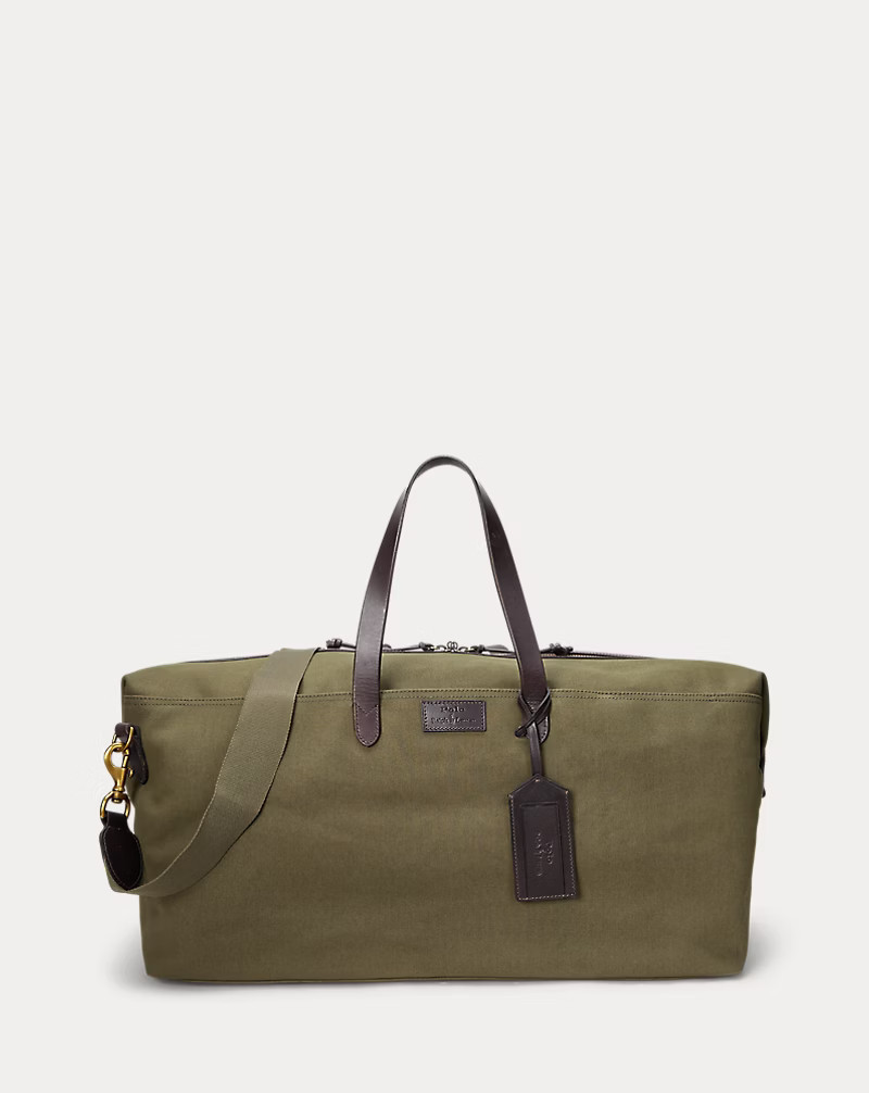 Leather-Trim Canvas Duffel | Ralph Lauren (UK)