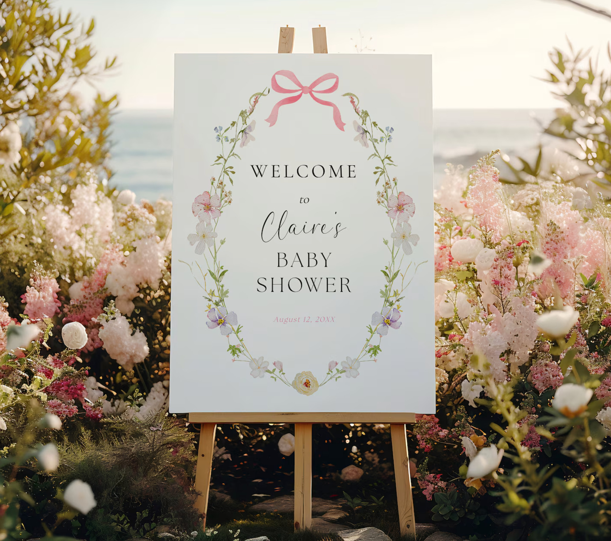 A baby shower moment straight out of a dream 🌸
This custom welcome sign sets the tone the second guests arrive — feminine, timeless, and photo-worthy 🤍
Perfect for garden, coastal, or spring baby showers.

✨ Save this for baby shower inspiration ✨ 

 #LTKBaby #LTKBump