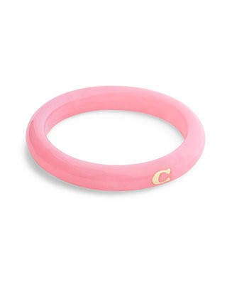 Pink Signature C Resin Bangle Bracelet | Macy's