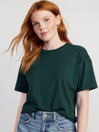 Vintage Slub-Knit T-Shirt for Women | Old Navy (US)