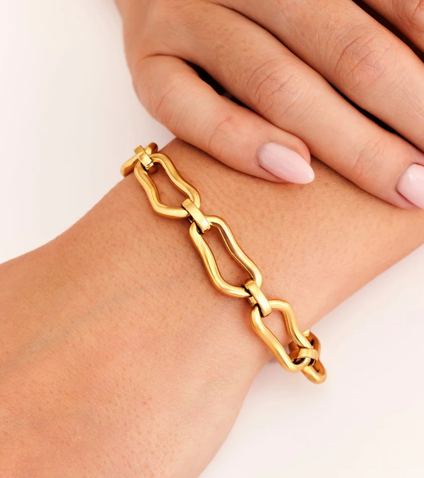 Molten Link Bracelet (Gold) | Abbott Lyon