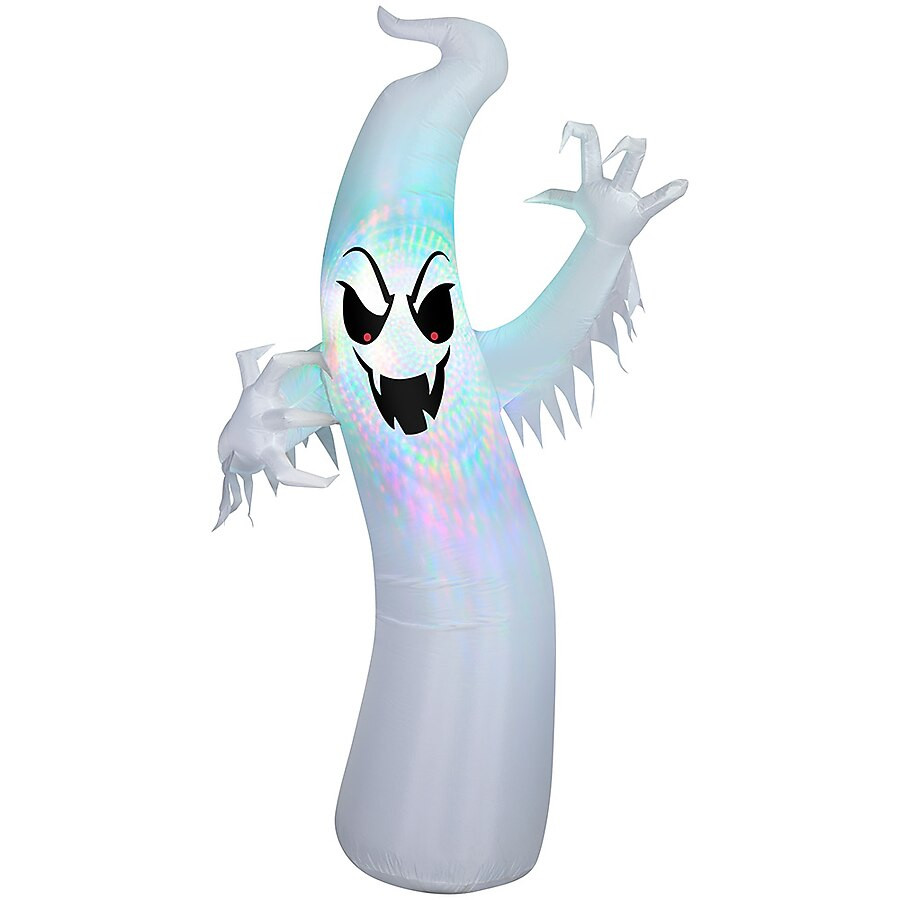 Haunted Living 8.01-ft Freestanding Lighted Airblown Ghost Inflatable | Lowe's