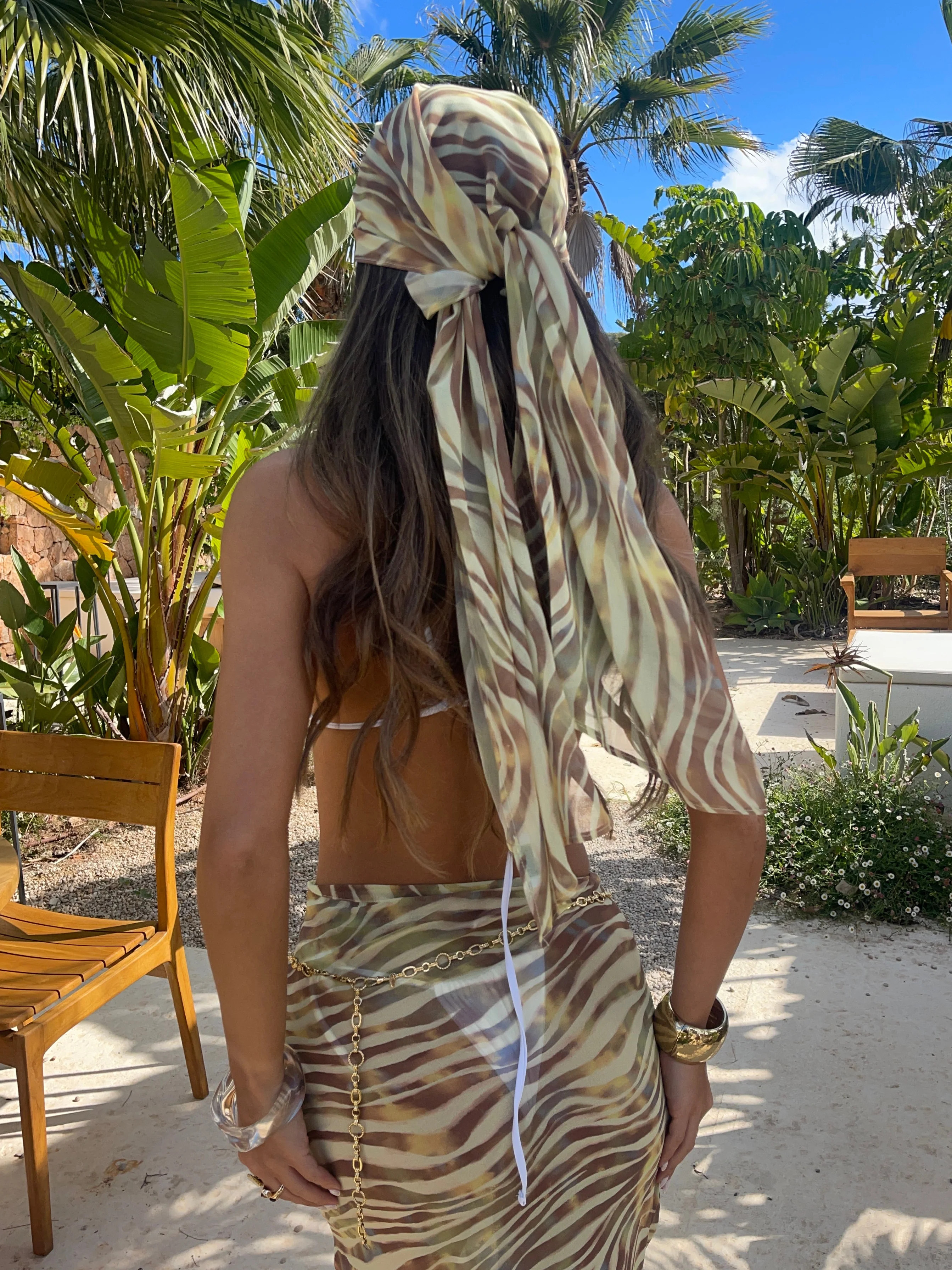 Sheer Bandana - Lemon | Lola Rae Fashion