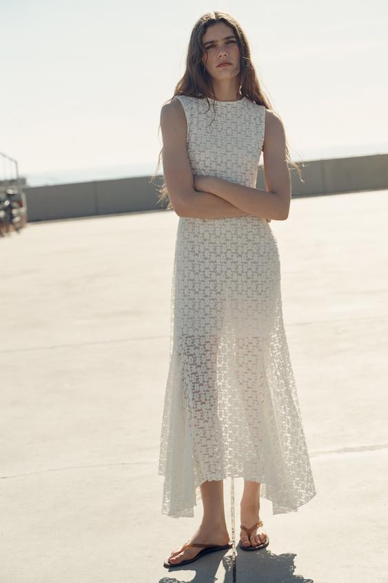 LONG LACE DRESS | Zara US