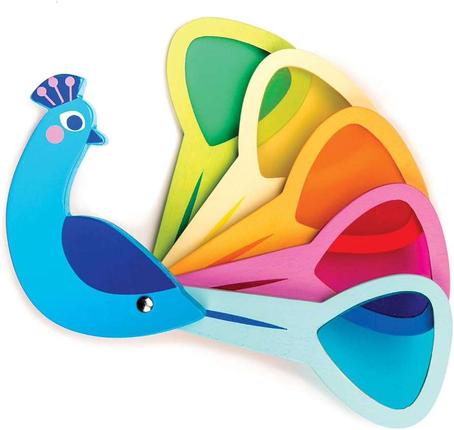 Tender Leaf Toys - Peacock Colors - Wooden Colors Learning Toys for Toddlers, Kids, Pre-School Ch... | Amazon (US)
