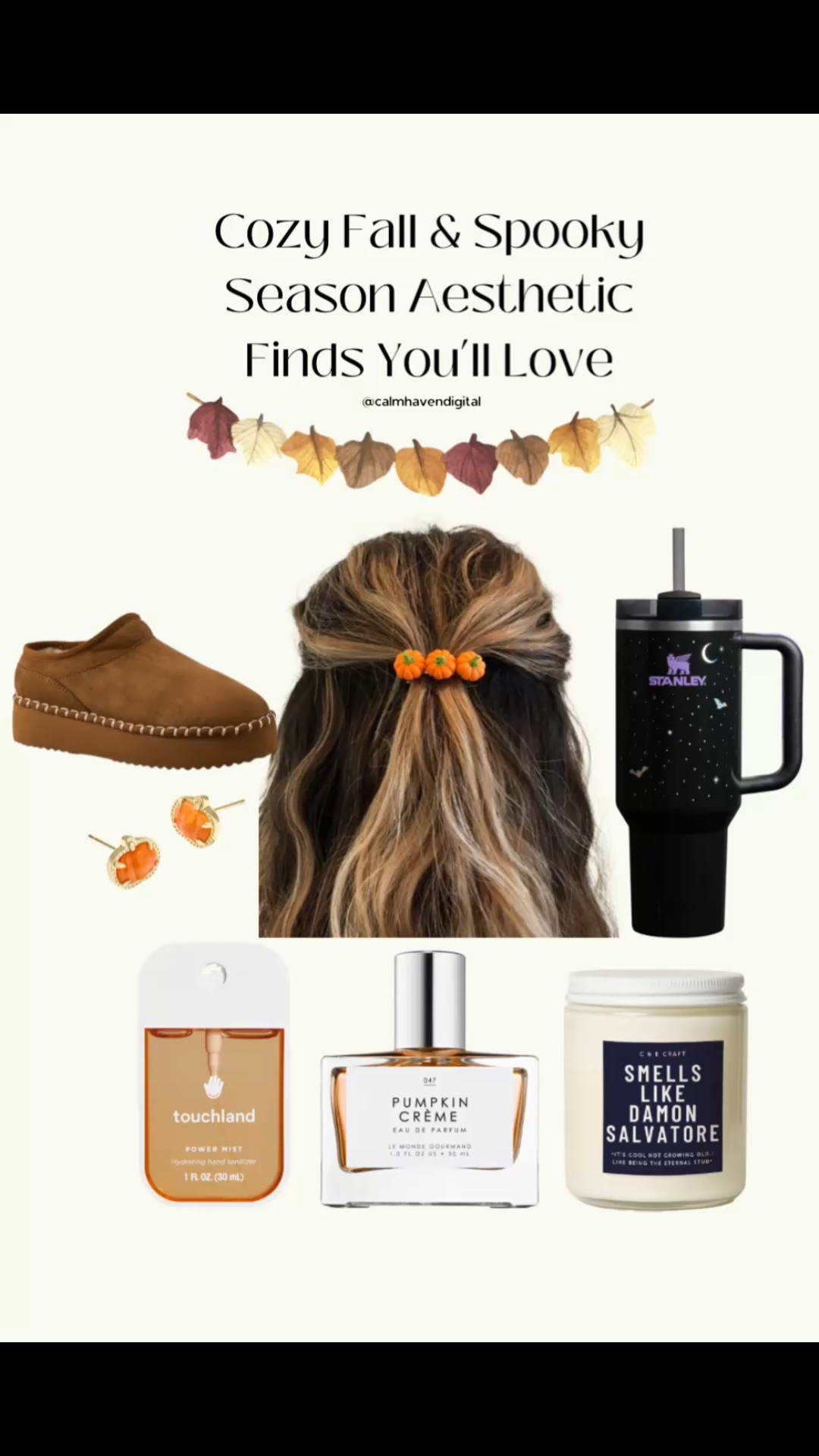 🎃🍂 Cozy fall vibes incoming! Rounded up my favorite pumpkin-inspired finds for spooky season — think cozy slippers, pumpkin hair clips, seasonal earrings, spiced pumpkin lotion, pumpkin crème perfume, hand mist and even a Halloween-ready Stanley mug. Perfect for adding autumn vibes to your day or gifting a fellow fall lover. Tap to shop everything linked on this post and bring a little pumpkin-spice aesthetic into your routine! ✨

#LTKBeauty #LTKFallSale #LTKHalloween