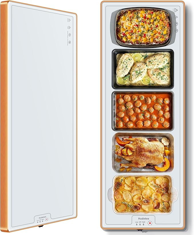 Warming Mat for Food (Extra Long 40"x12"), Warming Trays for Buffets Party & Daily Use, Temperatu... | Amazon (US)