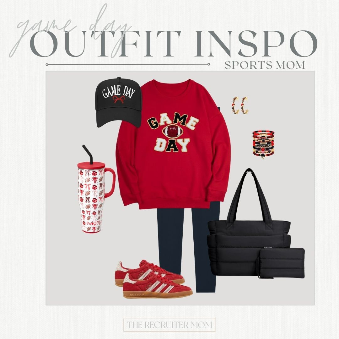 Red game day sweatshirt look ❤️ sporty + comfy sideline style #sportsmomlook #gamedayoutfits #fallcasualstyle 

 

#LTKSeasonal #LTKFindsUnder50 #LTKStyleTip