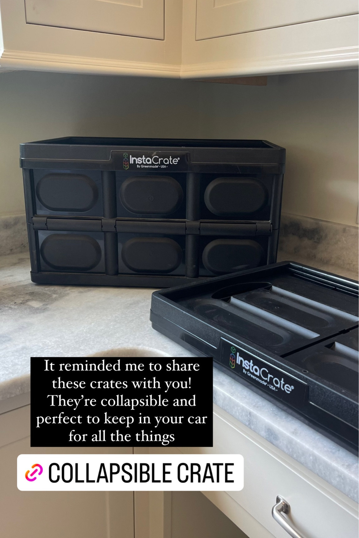 A friend shared these collapsible crates with me and they’ve come in handy so many times! Perfect to keep in your car! 

#LTKFind #LTKhome #LTKunder50
