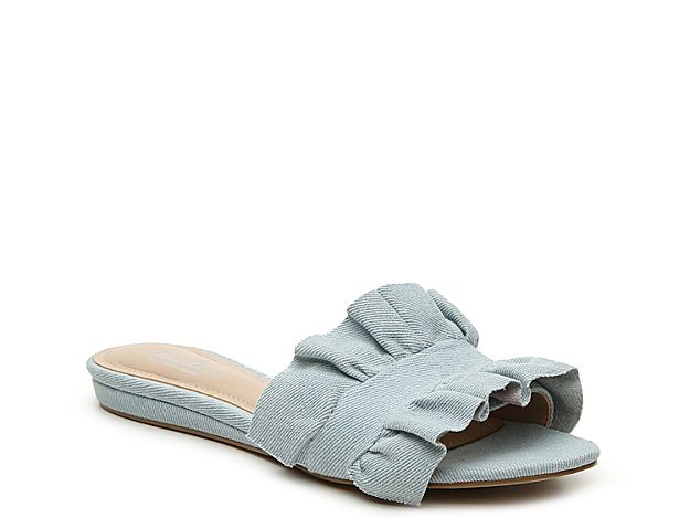 Charles by Charles David Maye Flat Sandal - Women's - Light Blue | DSW