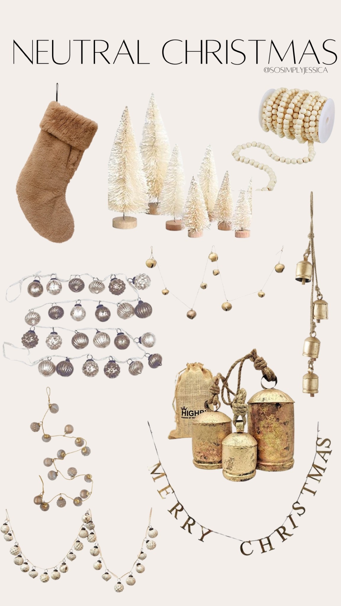 Christmas 
Bells
Neutral decor
Decor
Home decor 
Christmas tree 

#LTKHoliday #LTKSeasonal #LTKhome