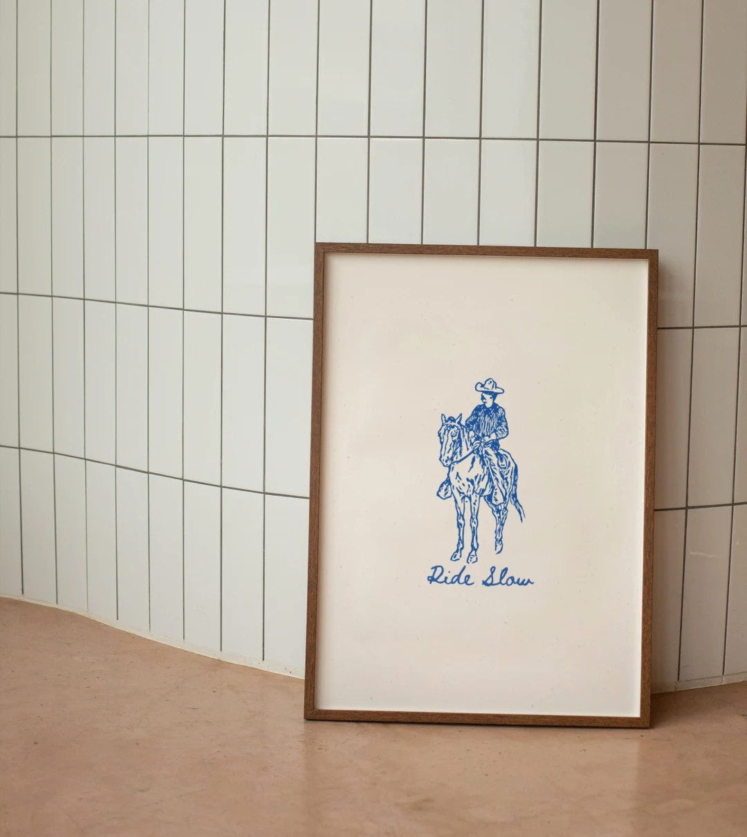 Ride Slow Art Print Western Cowboy Digital Print Printable - Etsy | Etsy (US)