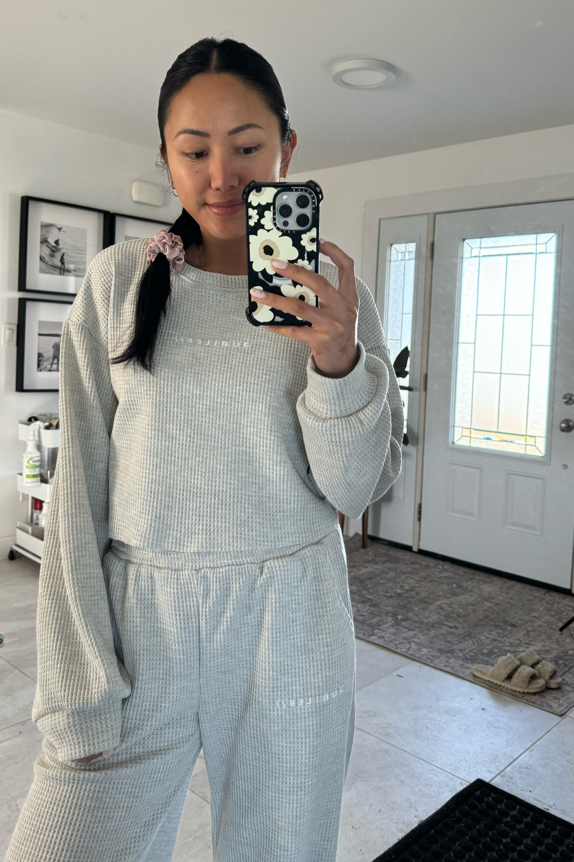 Waffle Matching Set for comfy work clothes ✨☁️