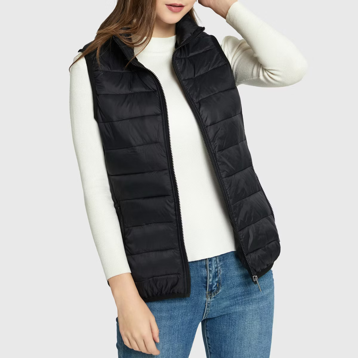 Alpine Swiss Jodie Womens Puffer Vest Down Alternate Insulated Vest Jacket Packable Layering Oute... | Target