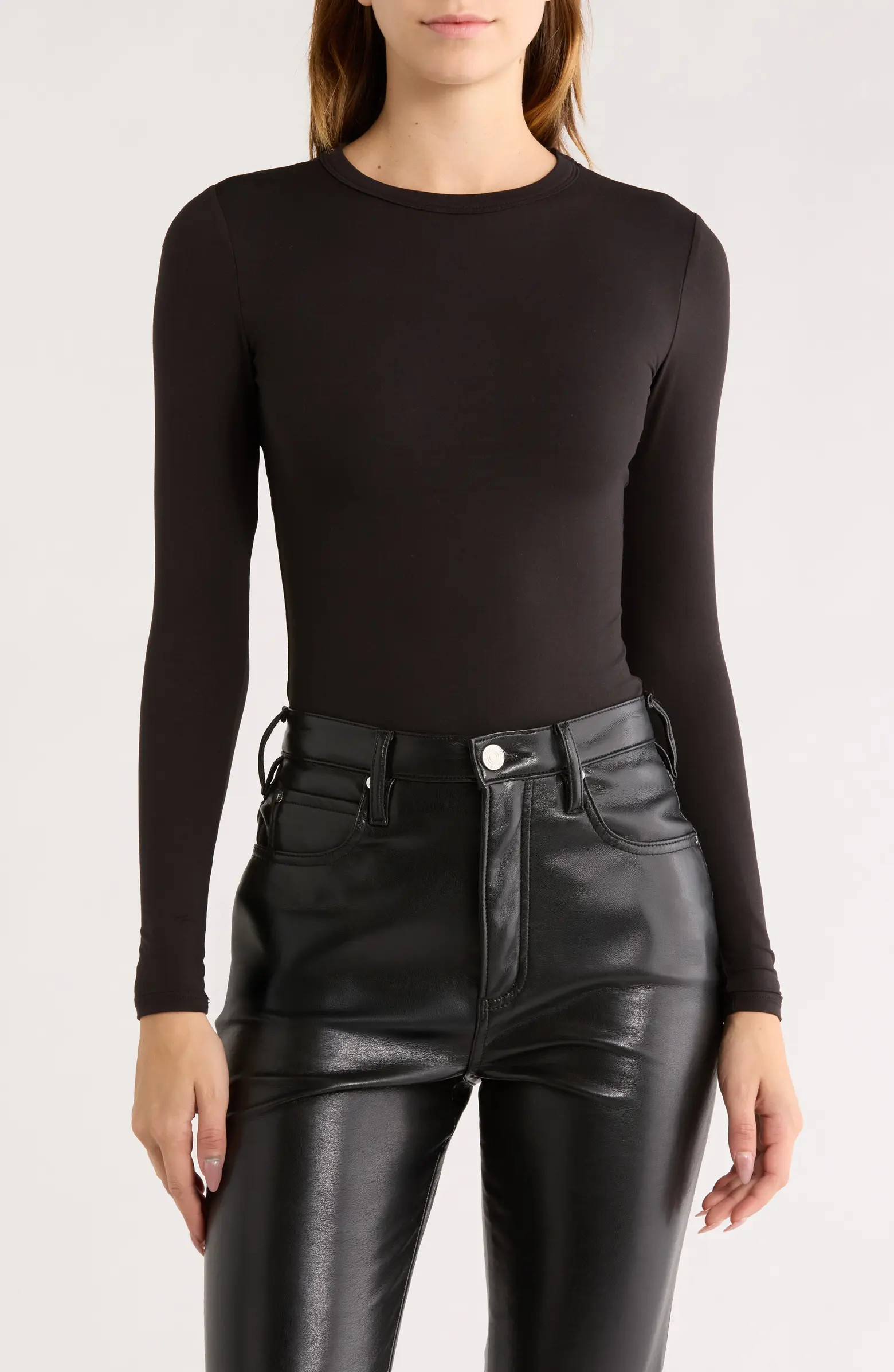 N BY NAKED WARDROBE Bare Crewneck Long Sleeve Top | Nordstromrack | Nordstrom Rack