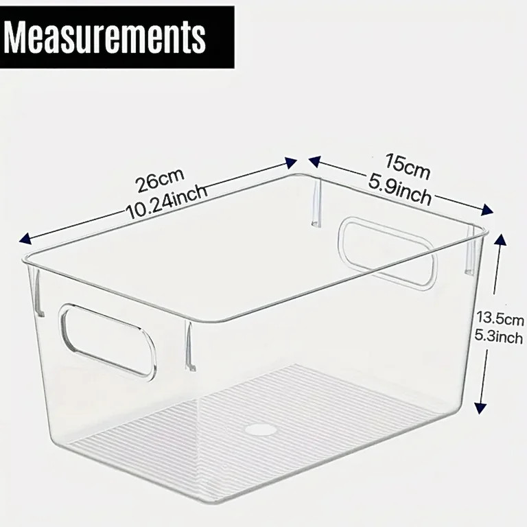 12Pack Clear Plastic Storage Bins Pantry Organizers Storage Containers Fridge Organizer Bins Kitc... | Walmart (US)