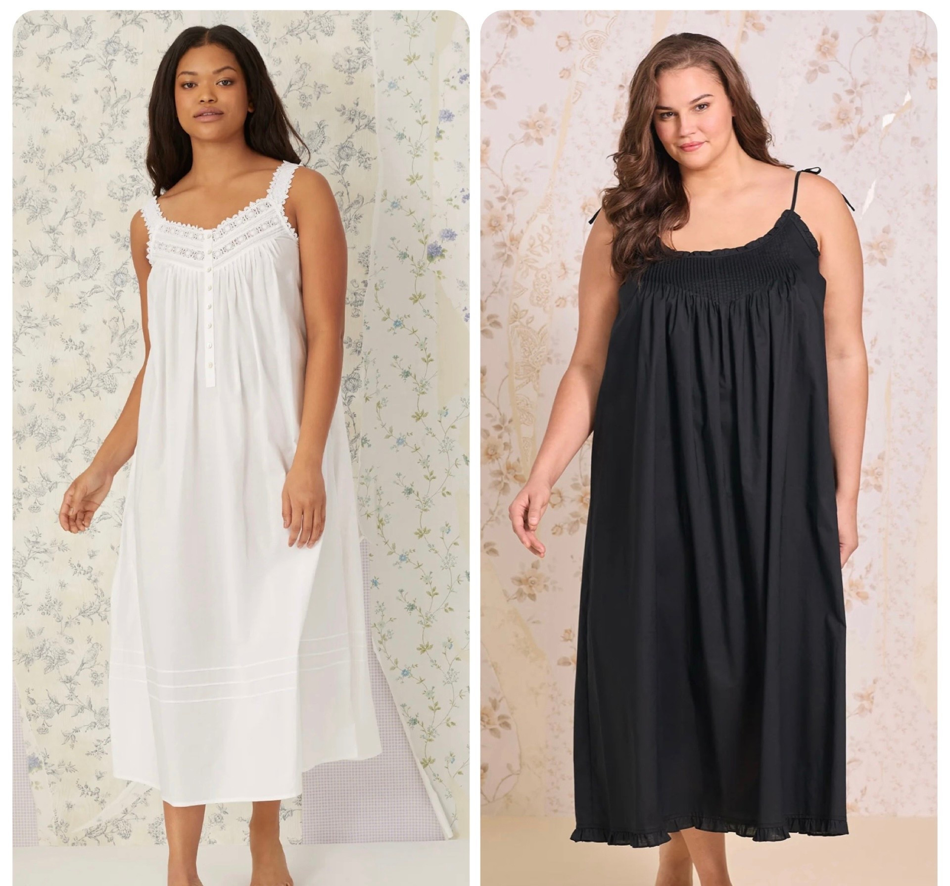 Plus size cotton and lace nightgown and house dress. Perfect for lounging and keeping cool while sleeping 

#LTKPlusSize