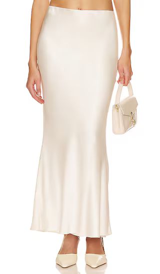 Neveah Maxi Skirt in Ivory | Revolve Clothing (Global)