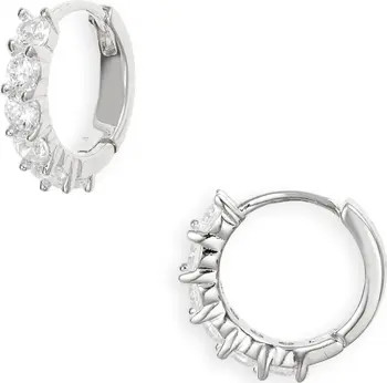 Everyday Cubic Zirconia Huggie Hoop Earrings | Nordstrom