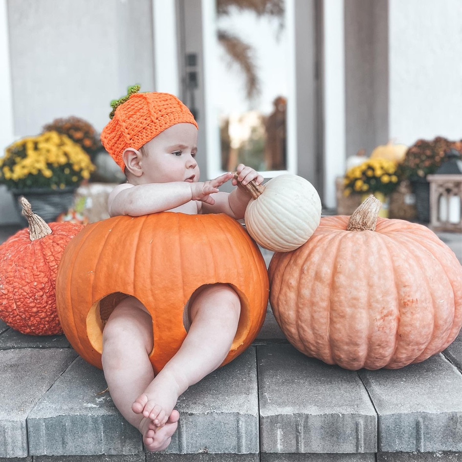 Baby in a pumpkin accessories to have them wear 🎃 

#LTKBump #LTKFamily #LTKBaby