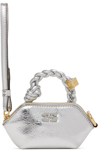 Silver Metallic Nano Bou Pouch | SSENSE