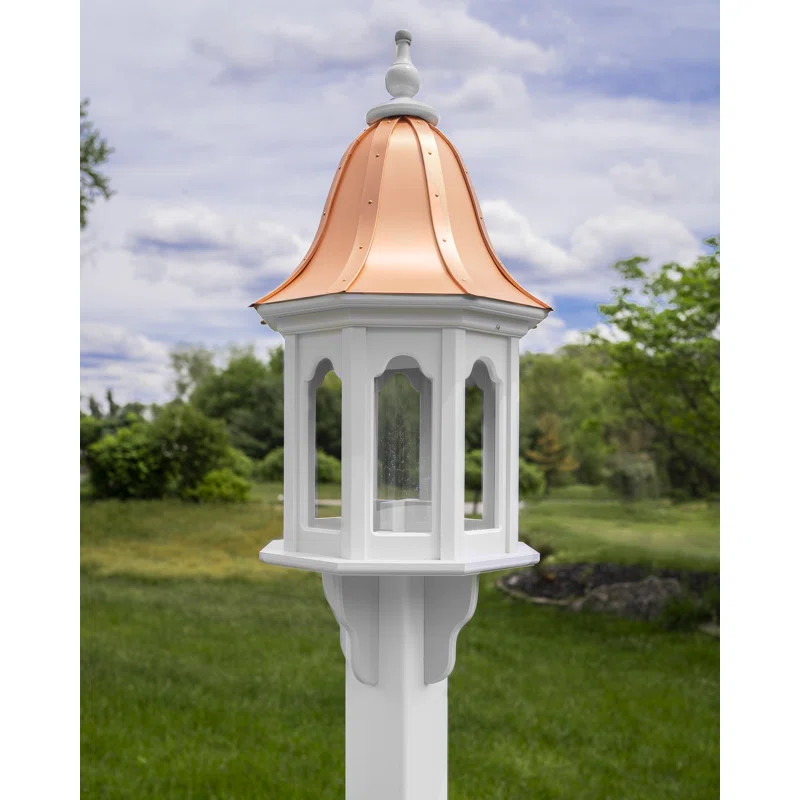 This gorgeous maintenance-free birdhouse is sure to make a statement! It has an amazing roof with... | Wayfair North America