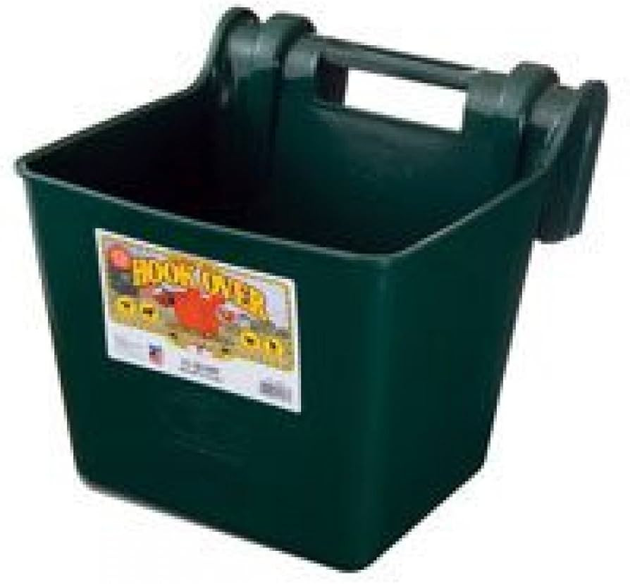 Little Giant® Plastic Hook Over Feeder | Mountable Livestock & Pet Feed Bucket | Horse Feed Buck... | Amazon (US)