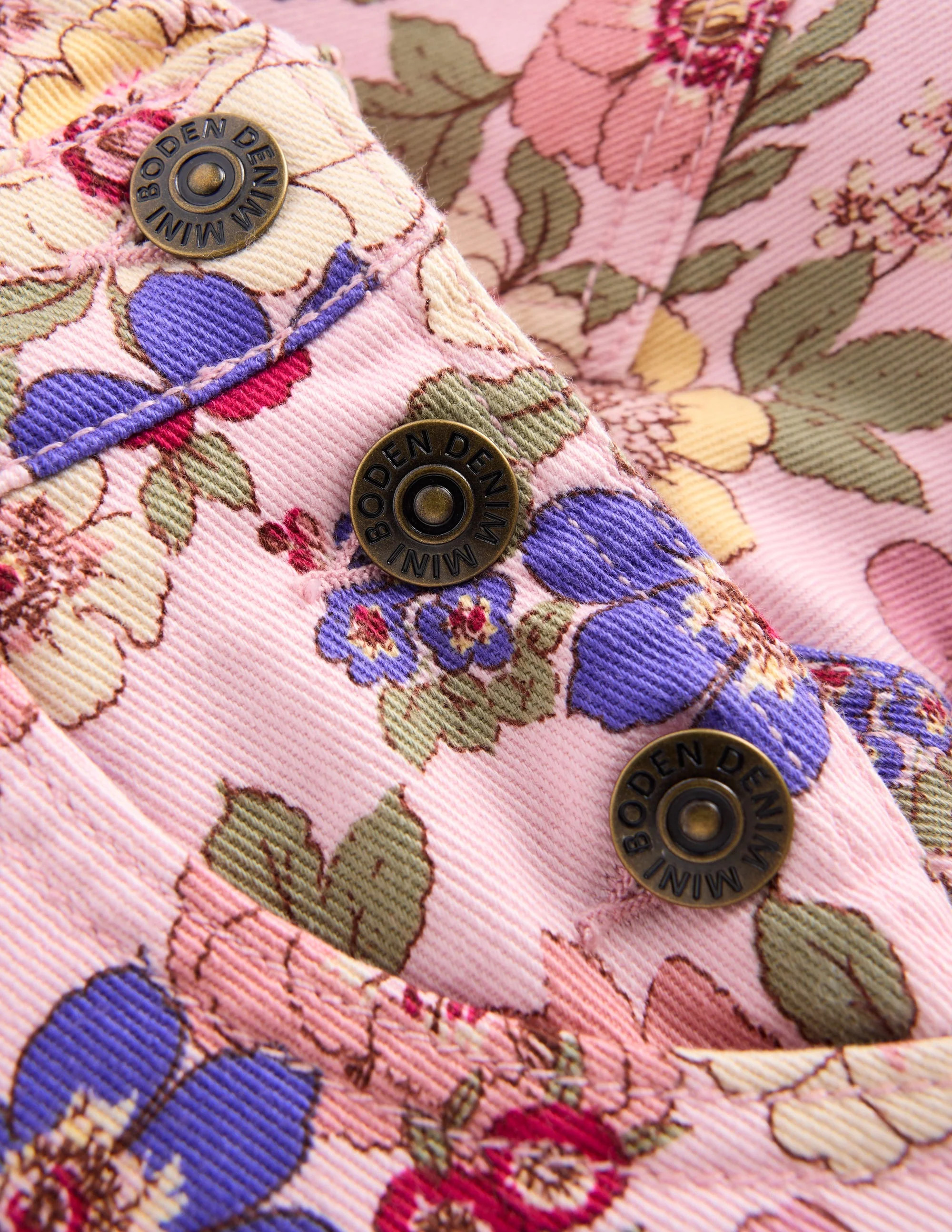 Short Overalls-Pink Floral Bloom | Boden (US)