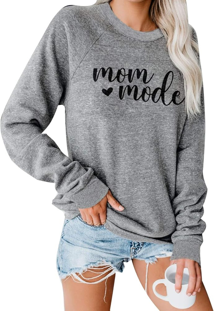 Blooming Jelly Womens Crewneck Sweatshirt Long Sleeve Raglan Letter Print Terry Casual Cute Pullover | Amazon (US)