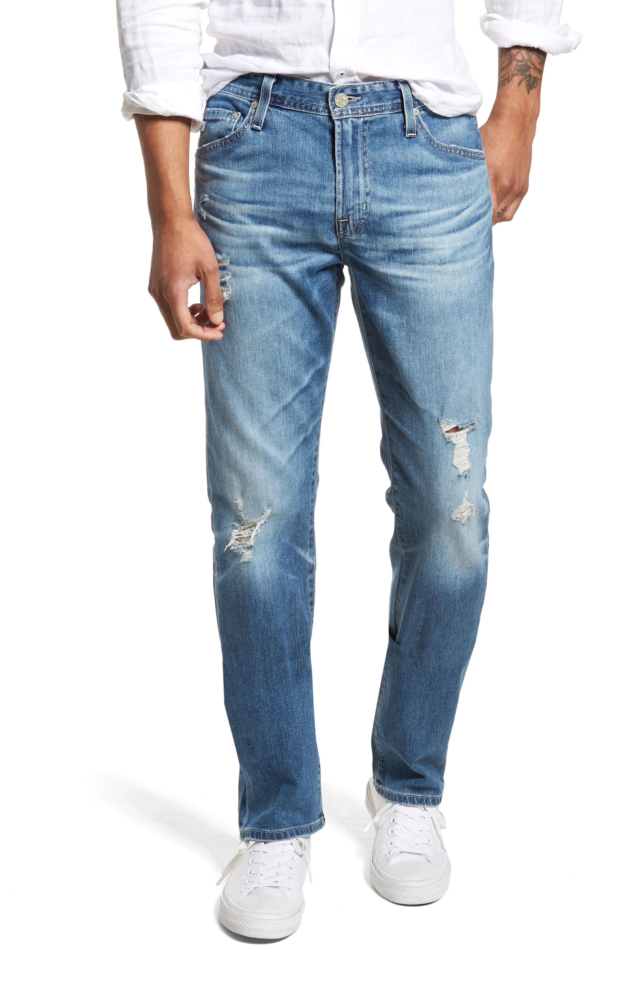 AG Everett Slim Straight Leg Jeans (15 Years Swept Up) | Nordstrom