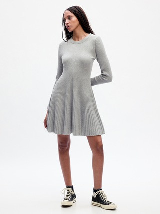 CashSoft Pleated Mini Sweater Dress | Gap (US)