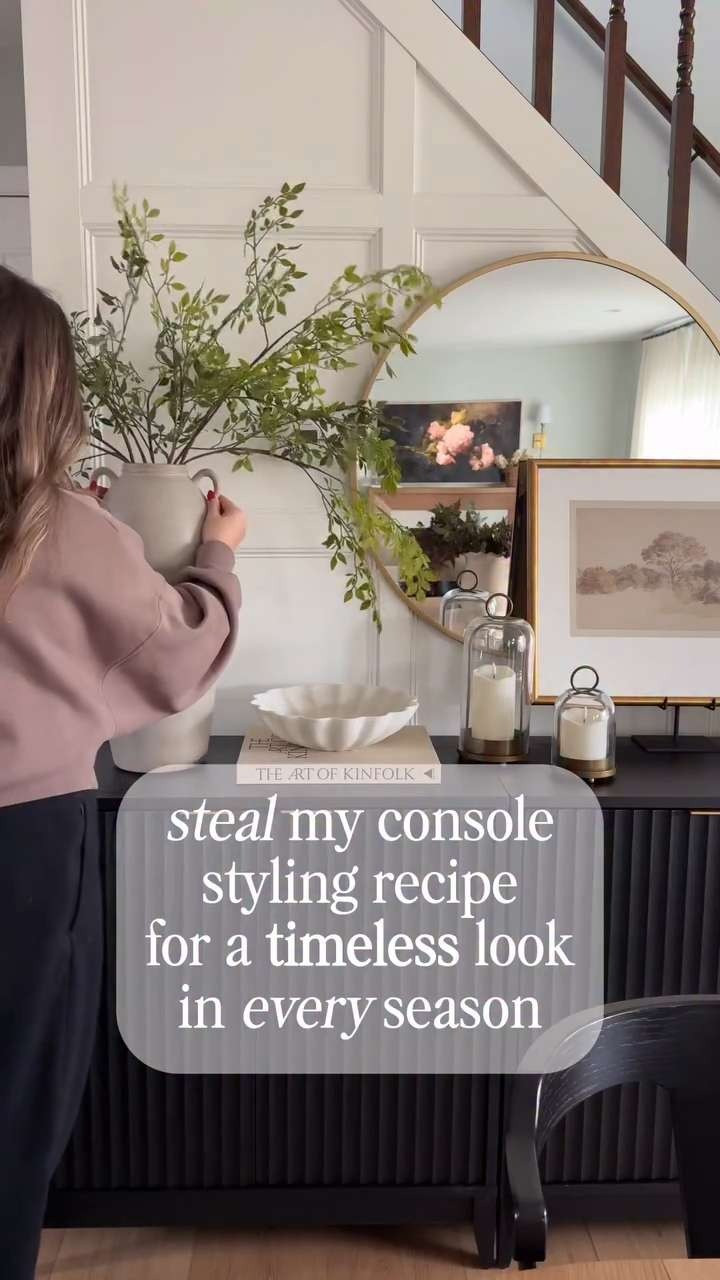 Steal my console styling recipe ✨
One large lamp
Storage boxes for warmth + function
Framed art layered in
Candles for that cozy glow
A book (or two) for height + texture
A decorative bowl or object
Finished with a vase & stems to balance the lamp 🌿

// Amazon, Amazon Finds, Amazon Home, Amazon Home Finds, Amazon Home Decor, Amazon Home Decor Finds, Amazon Home Decor Must Haves, Cozy Home, Cozy Home Decor, Amazon Home Must Haves, Decorative Books, Round Bathroom Mirror, Wicker Storage Basket, Candle Holder, Scented Candles, Storage Cabinet, Faux Stem 

 #LTKSeasonal #LTKHome #LTKFindsUnder100