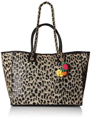 Betsey Johnson Mighty Jungle Leopard Large Tote | Amazon (US)