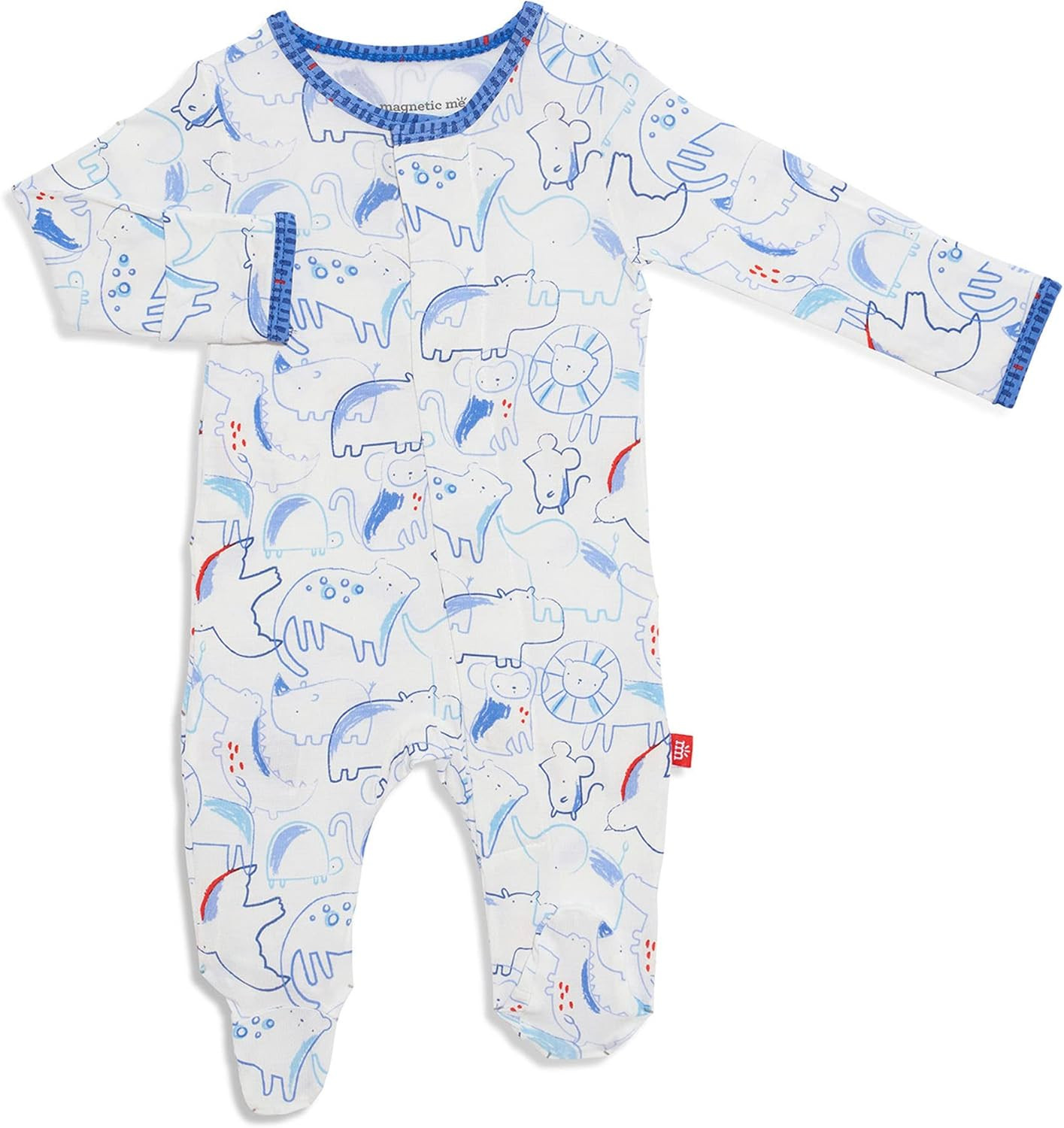 Magnetic Me Footie Pajamas Soft Modal Baby Sleepwear with Quick Magnetic Fastener | Boys and Girl... | Amazon (US)