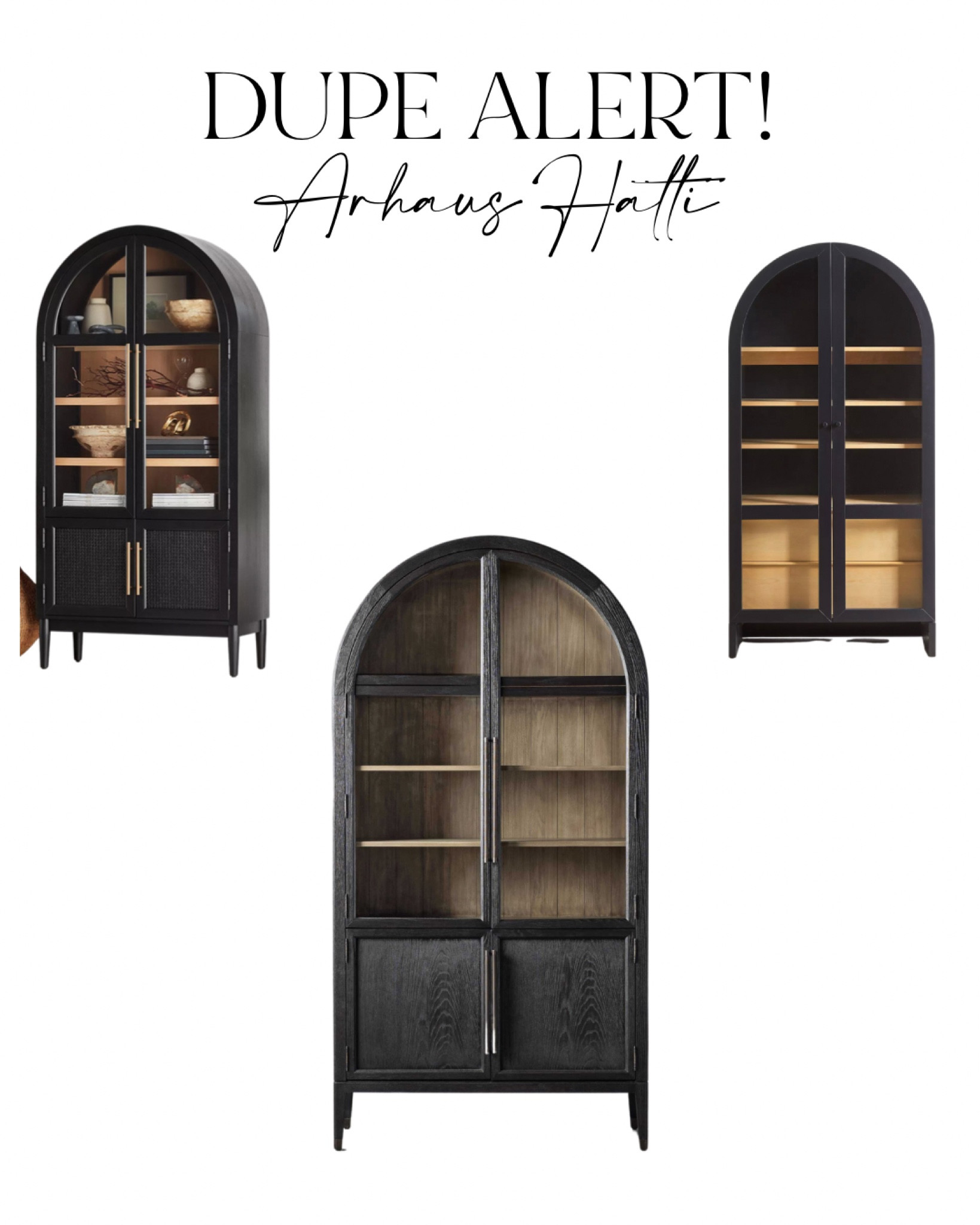 Dupe Alert! Arhaus Hattie cabinet dupes!

#LTKSale #LTKhome #LTKsalealert