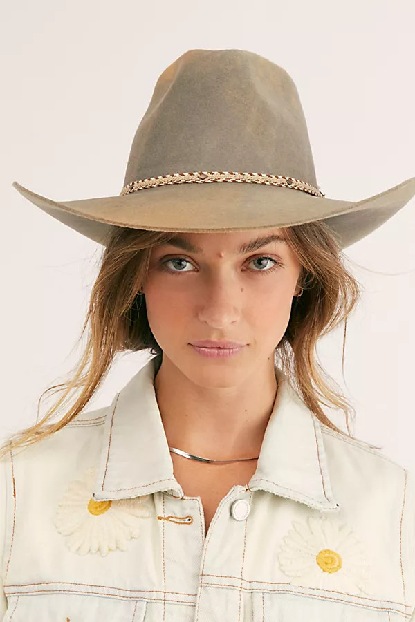Rylan Distressed Cowboy Hat | Free People (Global - UK&FR Excluded)