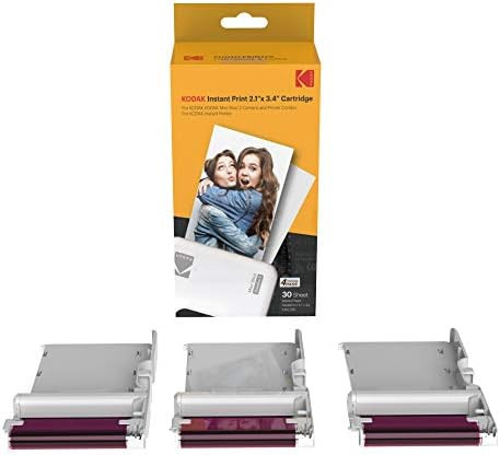 KODAK 60 Pack 4PASS Real Photo (2.1"x3.4") & Laminate Process Cartridge, All-in-One Paper and Col... | Amazon (US)