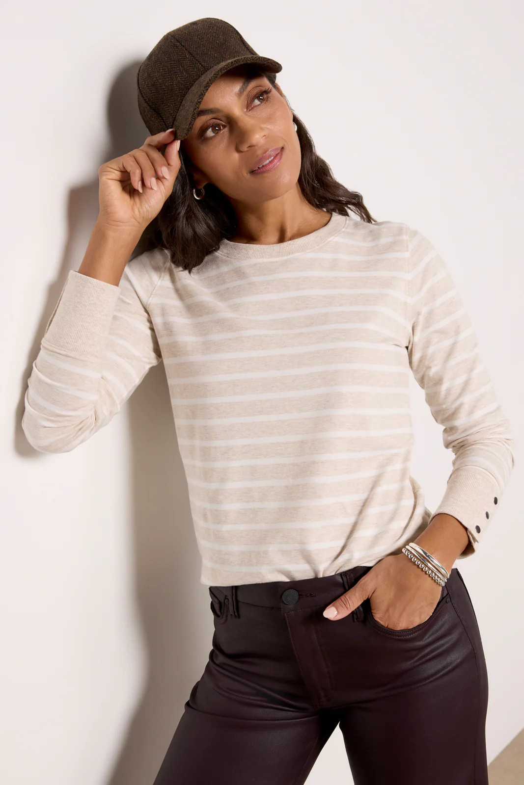 Peyton Snap Cuff Tee | Evereve