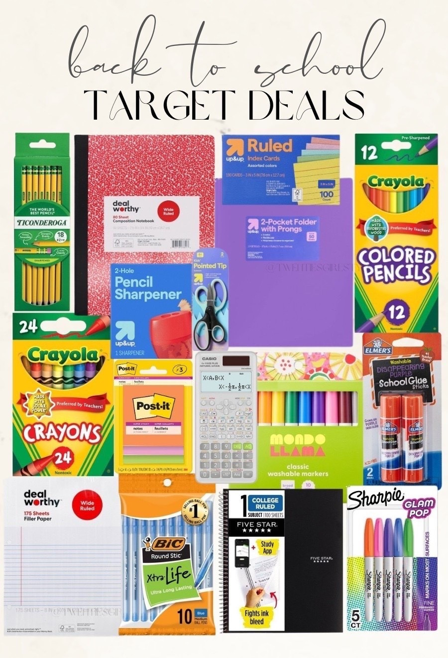 Back to School Target Deals 🙌🏻🙌🏻

Back to school supplies, composition book, pencils, crayons, colored pencils, calculator , index cards

#LTKmomlife #LTKKids #LTKSeasonal
