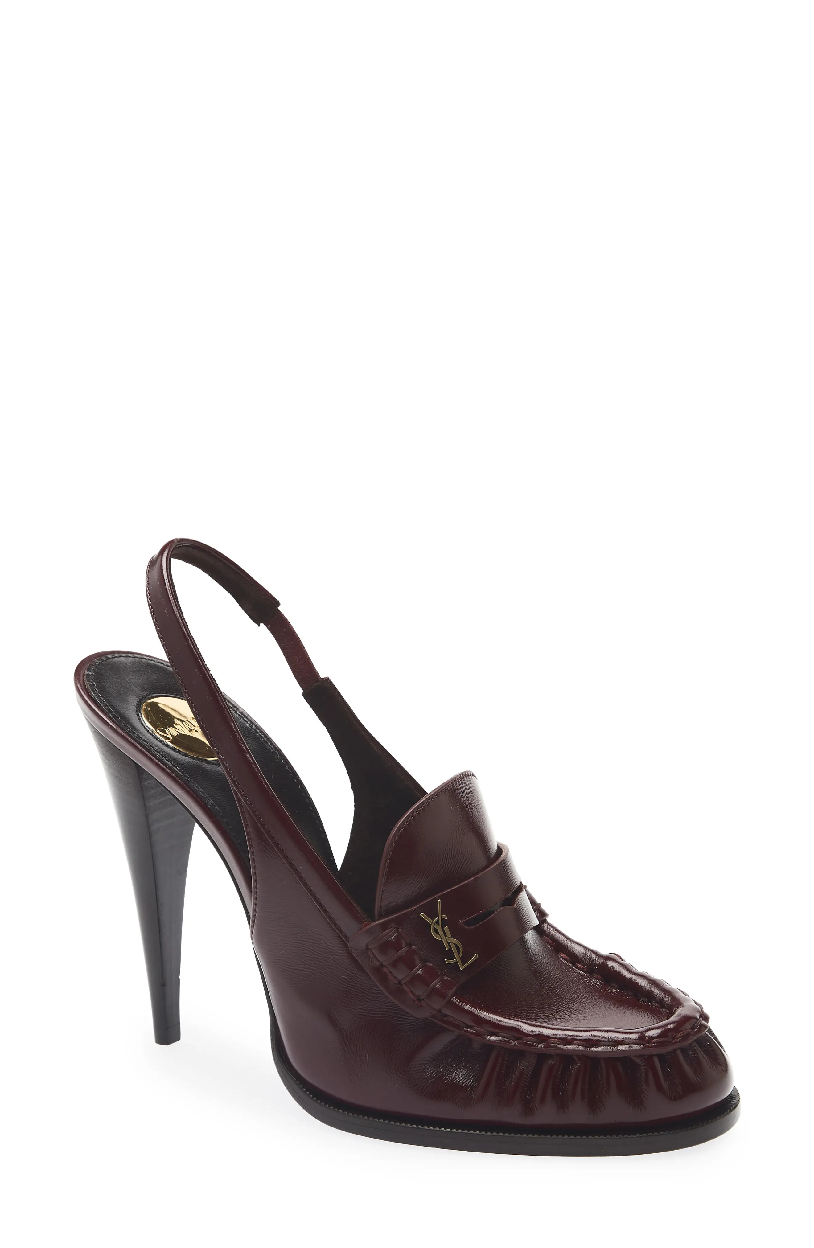 Saint Laurent Loafer Slingback Pump (Women) | Nordstrom | Nordstrom