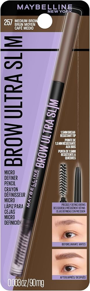 Maybelline Express Brow Ultra Slim Eyebrow Makeup, Brow Pencil with Precision Tip and Spoolie for... | Amazon (US)