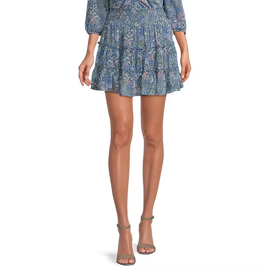 by&by Womens High Rise Flared Skirt-Juniors | JCPenney