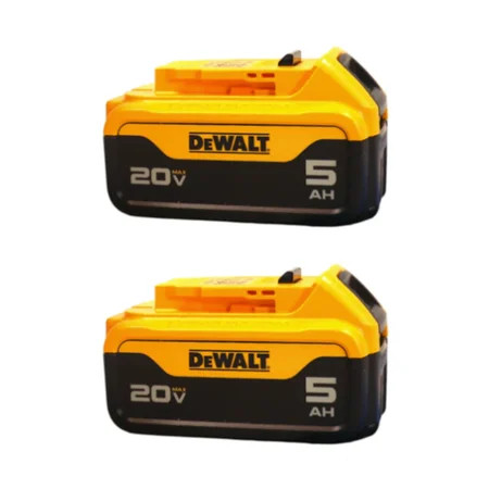 DEWALT 20V MAX 5.0Ah Lithium-Ion Battery Pack 2-Pack (DCB205-2) – Extended Runtime, Lightweight Design, LED Fuel Gauge | Walmart (US)