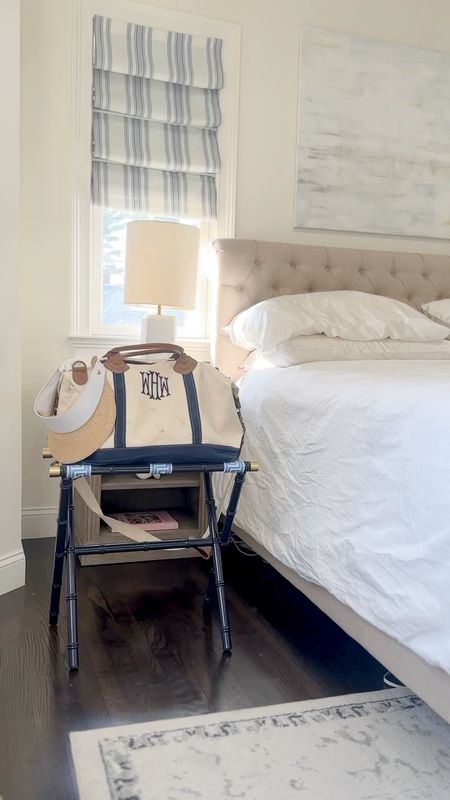 STAY with us 🛏️ guest accommodations at the House of Hughes are made more special with the must beautiful luggage rack from @stayluggageracks! The packaging is also such a cheeky bonus! Pro-tip: if you have a husband that travels constantly like I do and a suitcase lives on your bedroom floor, elevate it on a gorg little rack as you can see at the end of this reel! 😍 #ad #stayluggageracks #nicerack #hostesswiththemostess

#LTKtravel #LTKitbag
