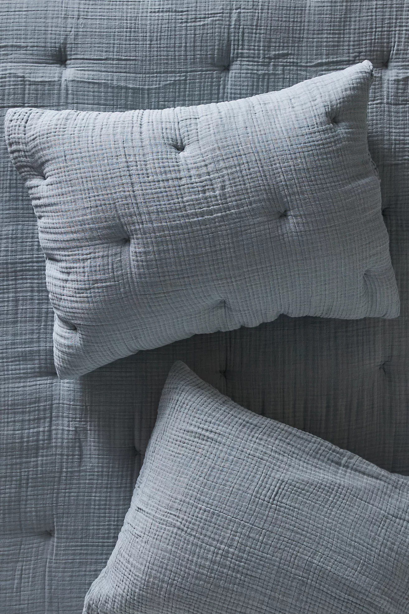 Elysian Cross-Dyed Gauze Shams, Set of 2 | Anthropologie (US)