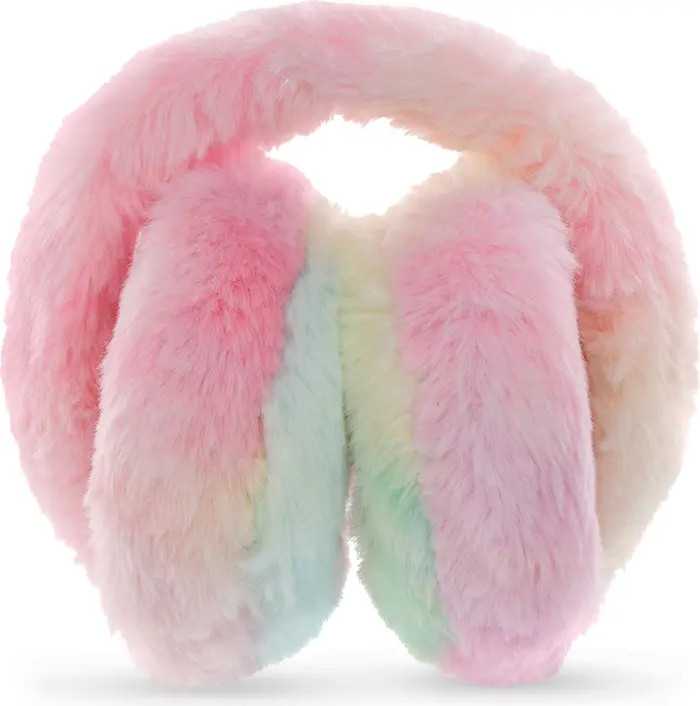 Tie Dye Faux Fur Wireless Headphones | Nordstrom