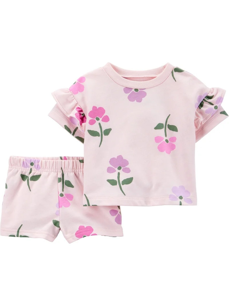 Carter's Child of Mine Baby Girl Outfit Set, 2-Piece, Sizes 0/3-24 Months | Walmart (US)