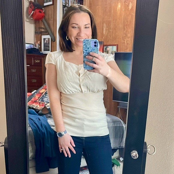 NWT Bebe lace back blouse | Poshmark